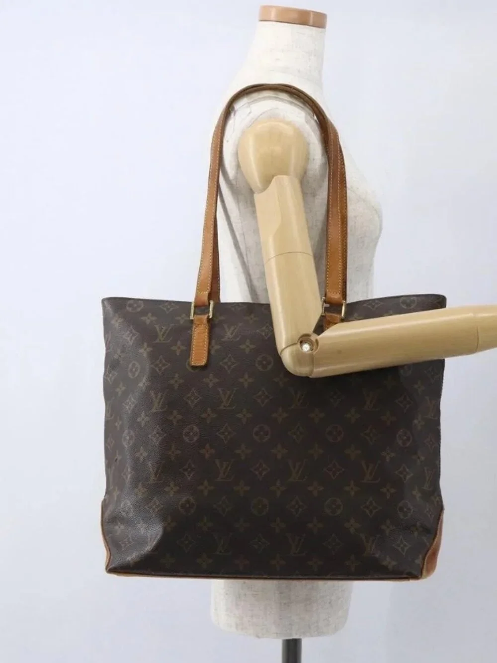 LOUIS VUITTON Monogram Cabas Mezzo Tote Bag M51151 LV Auth bs32250 - Picture 1 of 16